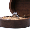Rings Earring Jewelry Box Wood Packaging Wedding Wooden Jewelry Box For Ring Gift Storage