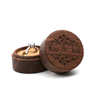 Ring Earring Pendant Bangle Necklace Round Wooden Jewelry Packaging Box