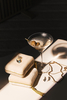 Customizable Earring Organizer Box Brand Velvet Luxury Small Decorative Ring Roll Display Box Jewellery Packaging with Tassel