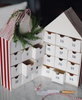 Handmade Christmas Halloween Advent Calendar Box Packaging Custom Empty House Shaped Advent Calendar Jewelry Paper Gift Box