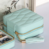 Custom High Quality PU Leather Jewelry Storage Box Jewelry Box Jewelry Organizer Luxury Portable Case 