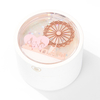 New Arrival Ferris Wheel Induction Light Round Acrylic Jewelry Ring Necklace Set Packaging Box With Velvet Inner