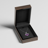 Custom Black Square Wooden Necklace Pendant Bracelet Packaging Box Earrings Ring Premium Jewelry Box Set