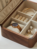 Large Capacity Home Walnut Wooden Split Earrings Bracelet Ring Necklace Jewelry Storage Box Wholesale