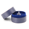 Custom Recycled Kraft Paper Round Ring Earring Necklace Jewelry Packaging Box for Valentine's Day Wholesale