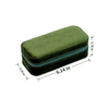 Portable Small Velvet Rings Earrings Necklace Cosmetic Display Travel Jewelry Organizer Box With Zipper 