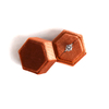 Wholesale Luxury Hexagon Shaped Orange Multiple Color Velvet Ring Box Jewlery Packaging Wedding Ring Gift Display Boxes