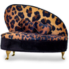 Custom Mini Sofa Leopard Jewelry Box Organizer Velvet Fabric Vintage Earring Box Packaging Ring Necklace Display Box