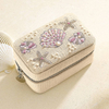 Bead Embroidery Distressed Jewelry Box Organizer Vintage Tassel Hand Flower Sequin Ring Bracelet Necklace Velvet Earring Boxes