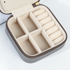 Small Leather Jewelry Carrying Cases travel jewelry organizer Cosmetic Storage box with LOGO custom Make Up jewellery organizer
