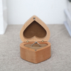 Gift Engagement Heart Shaped Walnut Wood Jewelry Earring jewelry box wooden jewelry box wooden box