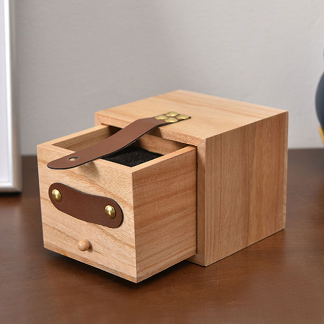 Wooden Jewelry Box Jewelry Organizer for Women Girls Men Jewelry Holder with Removable Divider Drawer Box