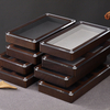 Custom Logo Wooden Luxury Pocket Watch Gift Box Organizer Wood Storage Boxes Case Display BOX