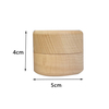 Custom luxury wooden Jewelry ring packing boxes wood jewelry gift storage round case box