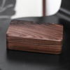Custom logo printed wooden wood jewellery necklace ring earring storage packaging jewelry box