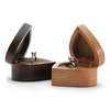 Heart Shape Customized Wooden Jewelry Box Packaging Box