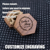 Wood Proposal hexagonal wooden box ​Walnut Wood Mini Portable Jewelry Wedding Ring Wooden Boxe