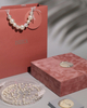 Luxury Jewelry Box Organizer Pearl Necklace Box Packaging Custom Velvet Double Open Closure Keepsake Bracelet Box