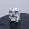 Custom Fabric Ring Jewelry Box Floral Pattern Velvet Empty Ring Box Unique Multilayer Design Jewelry Storage Packaging Ring Box