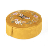 Velvet Jewelry Box Packaging Luxury Flower Bee Embroidered Jewelry Necklace Ring Bracelet Boxes Gift Box for Jewelry Accessories