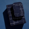 Custom Necklace Box Packaging Jewelry with Snap Buttons Vintage Navy Blue Earring Ring Packaging Set Storage Box with Logo
