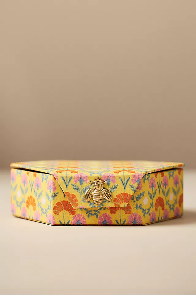 Luxury Little Bee logo Necklace Jewelry Ring Box Set Organizer Cotton Lining Flip Magnetic Pendant Watch and Bracelet Gift Box