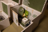 Green Palms Embroidery Gift Large Jewelry Packaging Paper Box Man Watch And Bracelet Custom Jewelry Necklace Stand Pendant Box