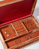 Vintage Coral Orange Jewelry Packaging Box Big with Logo Jewellery Earrings Necklace Display Box Storage Velvet Box for Jewelry