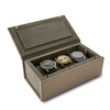 Luxury flip magnetic leather watches gift box cases with flannel netto mechanical watch box custom logo gift watch boxes cases
