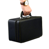 Luxury Vintage 3 Layer Portable Leather Jewelry Display Case Zipper Organizer Travel Jewelry Organizer Box