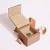 Custom Jewellery Magnet Flip Box Black Magnetic Jewelry Box Cardboard For Earring Ring Necklace Earring Bracelet 