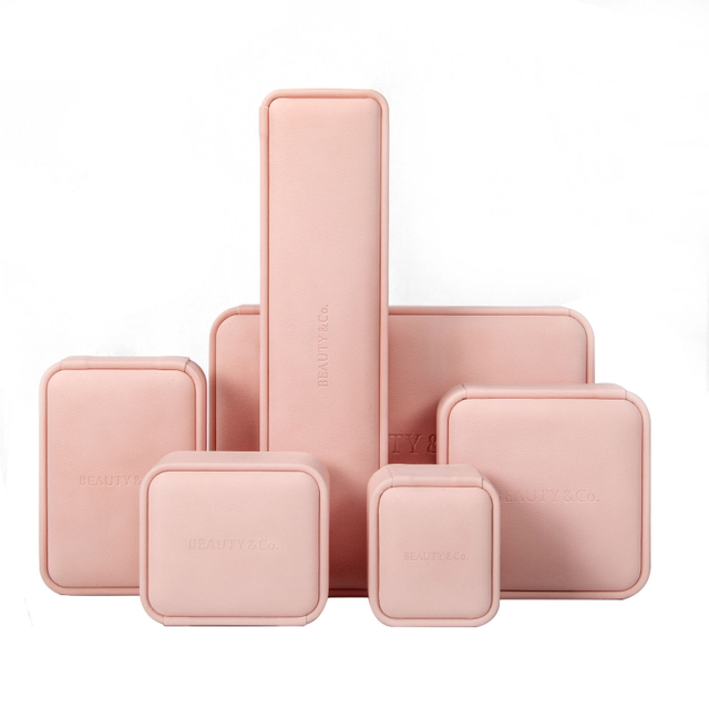 Factory Wholesale Design High-end Small PU Leather Ring Pendant Necklace Bracelet Jewelry Packaging Box Set