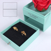 Two Layers Acrylic Lid Preseved Rose Jewelry Box