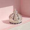 Exquisite Hollow European Princess Crown Wedding Ring Jewelry Box Small Gift Proposal Marriage Ring Necklace Box
