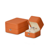 New High-grade PU Leather Pendant Necklace Jewelry Storage Box Wedding Ring Packaging Gift Box Wholesale