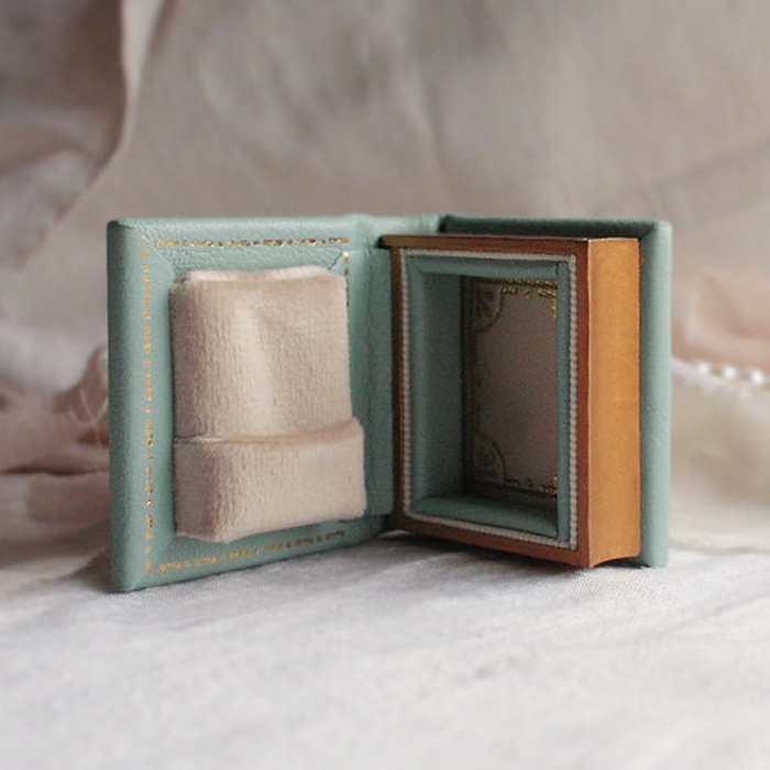 Custom Logo Vintage Leather Travel Double Open Gift Jewelry Packaging Box Luxury Earring Wooden Small Black Custom Jewelry Box