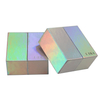 Custom Creative Laser Color Paper Cardboard Double Open Ring Jewelry Gift Packaging Box with Custom Logo Wholesale
