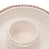 Portable Travel Round Shape Earrings Bracelet Storage Box Jewellery Case zipper Leather Mini Jewelry Box