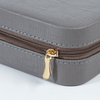 Small Leather Jewelry Carrying Cases travel jewelry organizer Cosmetic Storage box with LOGO custom Make Up jewellery organizer