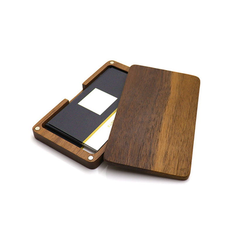 Business Card Holders Wood Business Card Case Wood Card Holder with Magnetic Closure for wedding card box wooden