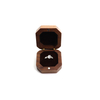 Wooden Square Jewelry Box Flannel Ring Pendant Bracelet Necklace Packaging Jewelry Gift Box