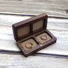 Wood Veneer Wooden Jewellery Packaging Set Boxes Velvet Insert Necklace Ring Earring Small Luxury Custom Jewelry Gift Box