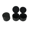 Portable Small Black Cylinder Pu Watch Box Custom Travel Single Watch Boxes with Zipper And Sewing