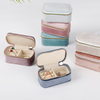 Velvet Box for Jewellery Earring Ring Necklace Packing Organizer Container Small velvet zipper Travel jewelry storage box