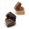Heart Shape Customized Wooden Jewelry Box Packaging Box