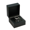 Custom Embossed Logo Square Foldable PU Leather Watch Band Storage Packaging Box Watch Display Case with Pillow Insert