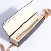 Custom Magnetic Flap Earring Jewelry Boxes Rigid Paper Display Box for Women Set Gold Logo Plush Green Ring Box 