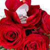 New Arrival Noble Rose Heart Flower Blossom Style Velvet Ring Gift Packaging Box for Ceremony Proposal Engagement Wedding