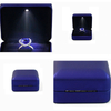 New Arrival Plastic LED Light Black Big Necklace Ring Bracelet Jewelry Set Gift Packaging Box for Wedding Birthday Valentine' Day