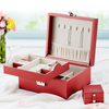 Luxury PU Leather Large Capacity Multi Layer Jewelry Ring Earrings Necklace Bracelet Watch Storage Gift Box with Metal Lock